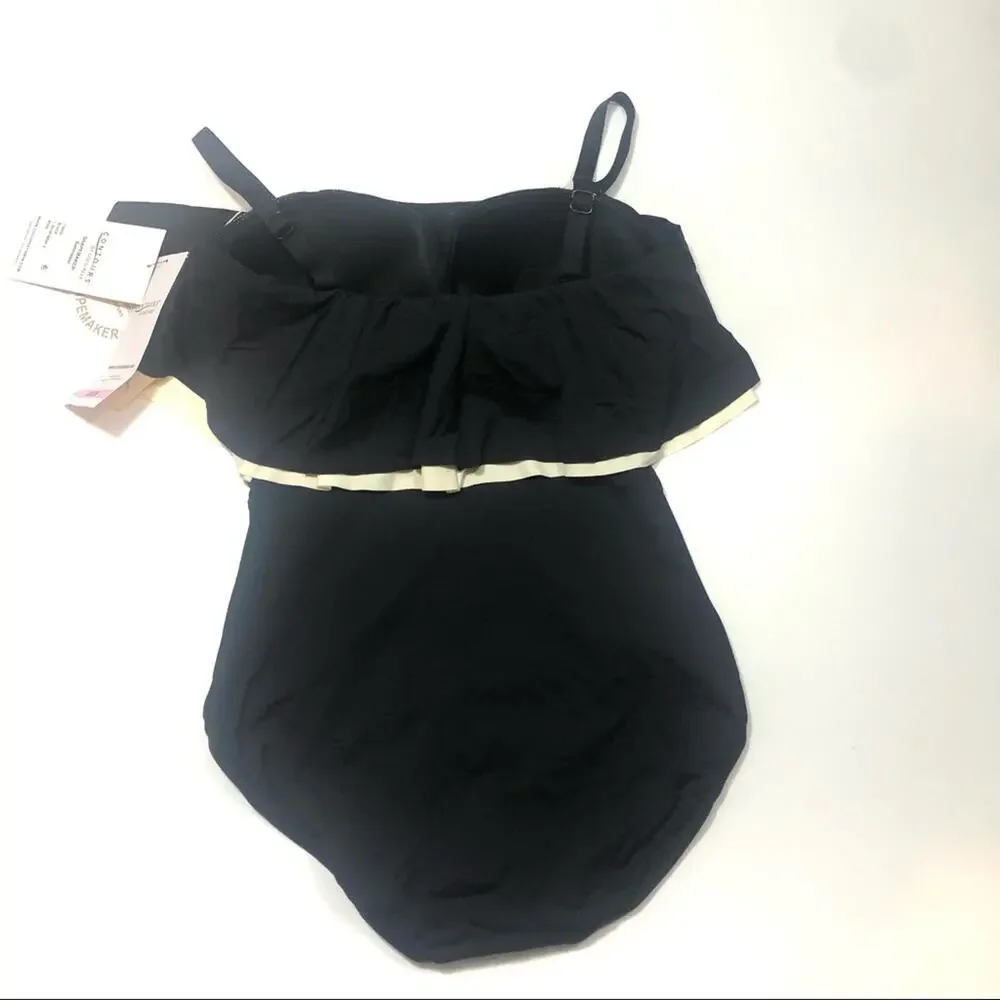Coco Reef Agate Ruffle Bandeau One Piece Swimsuit - Picture 4 of 6